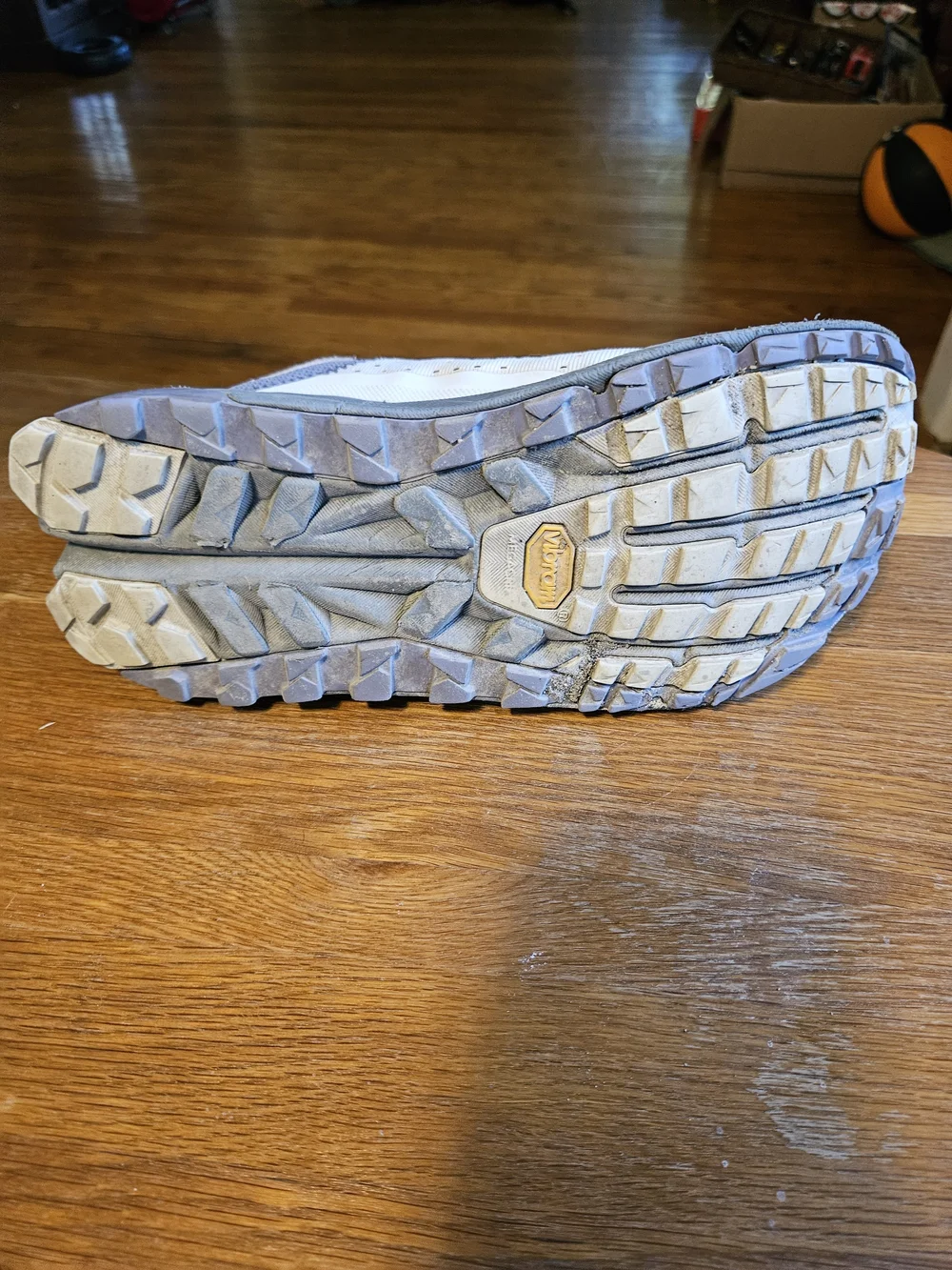 Altra Olympus 6 Women's 9 Gray Blue Trail Running Shoes Vibram Hiking AL0A85NK24